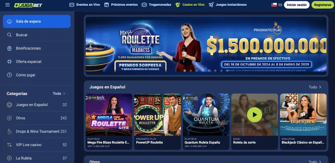 JugaBet Bonos – Ofertas, tiradas gratis y recompensas para jugadores image 3