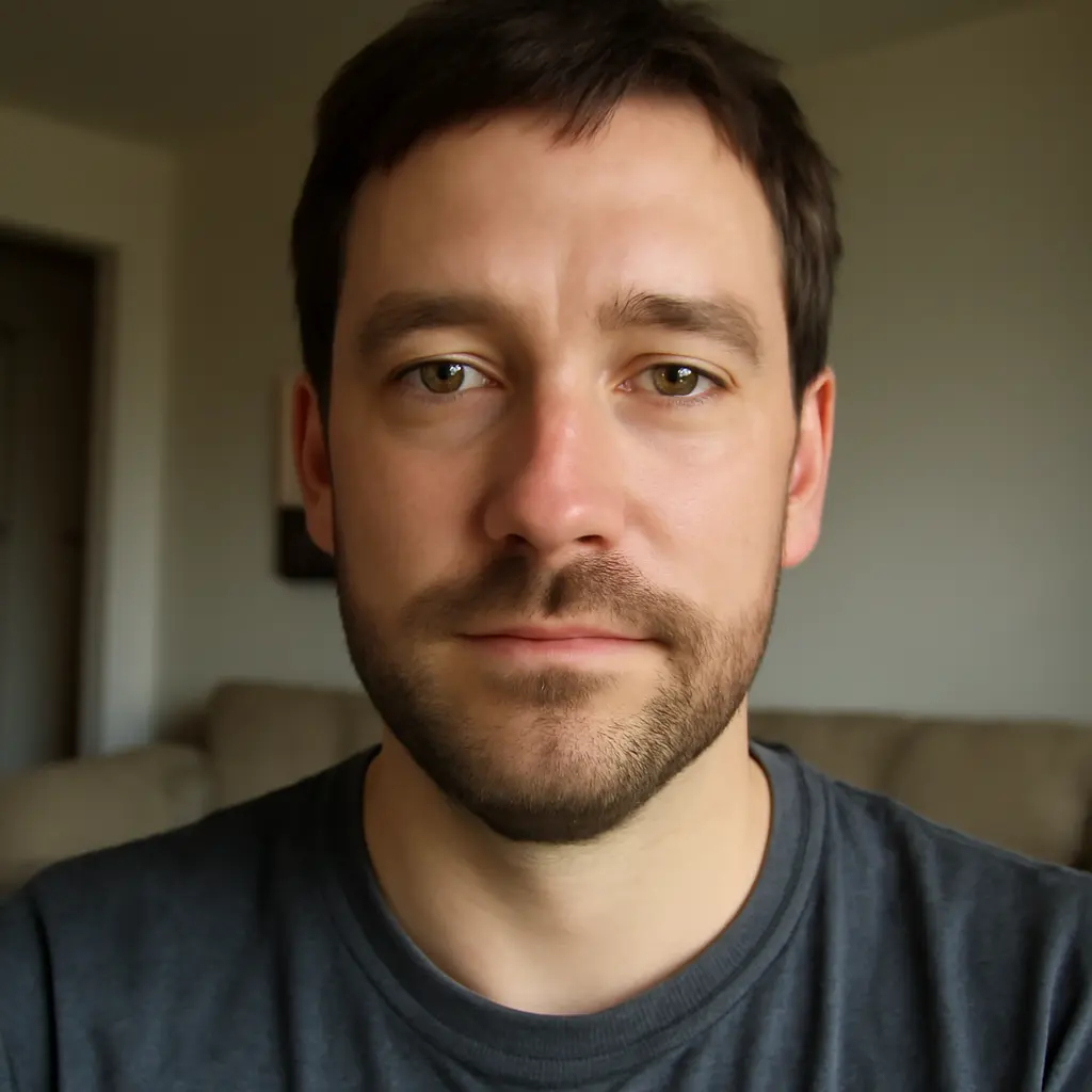 AI-generated fictional portrait